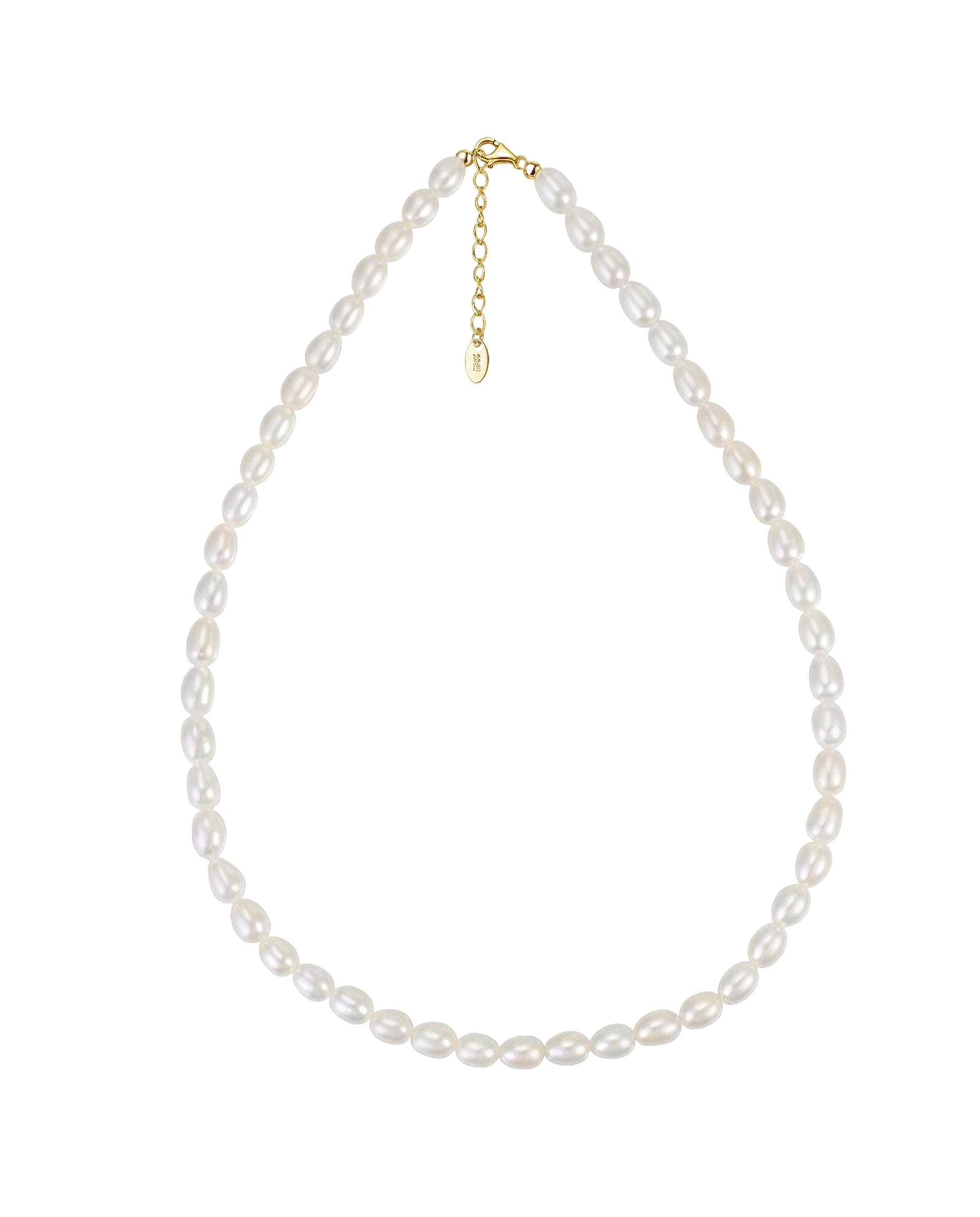 colier perle naturale argint 925 placat aur 5-6mm mireasa MYGRACE