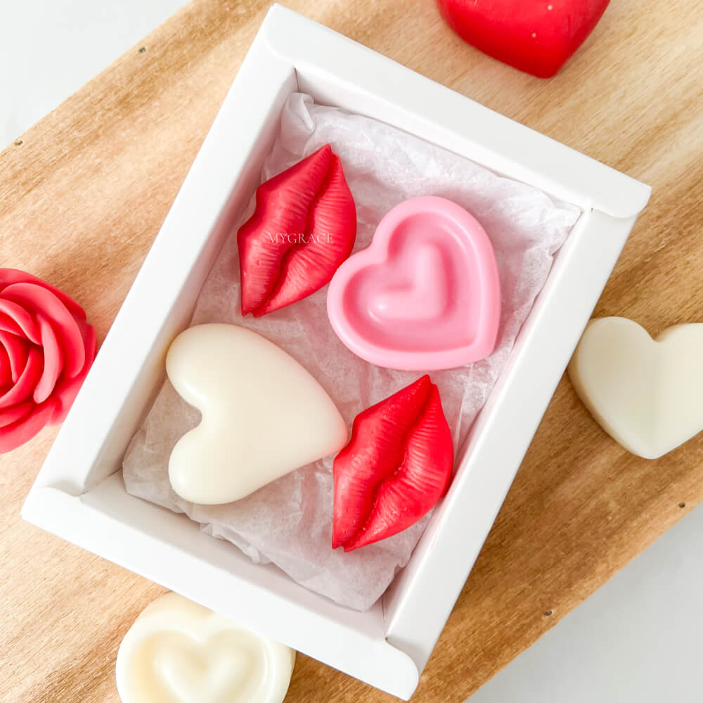 Cadou Valentine's Day, ceară parfumată (wax melts ceară soia pură)