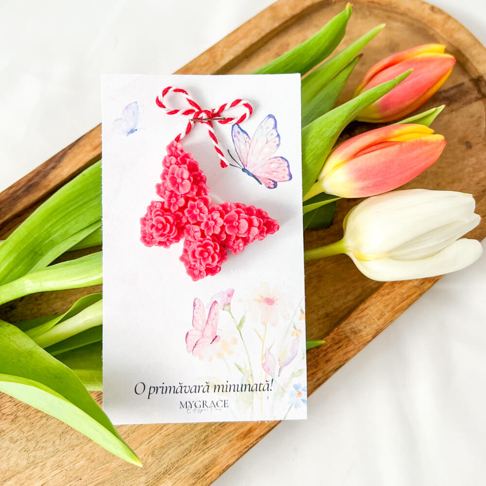 martisor parfumat ceara soia fluture inflorat MYGRACE