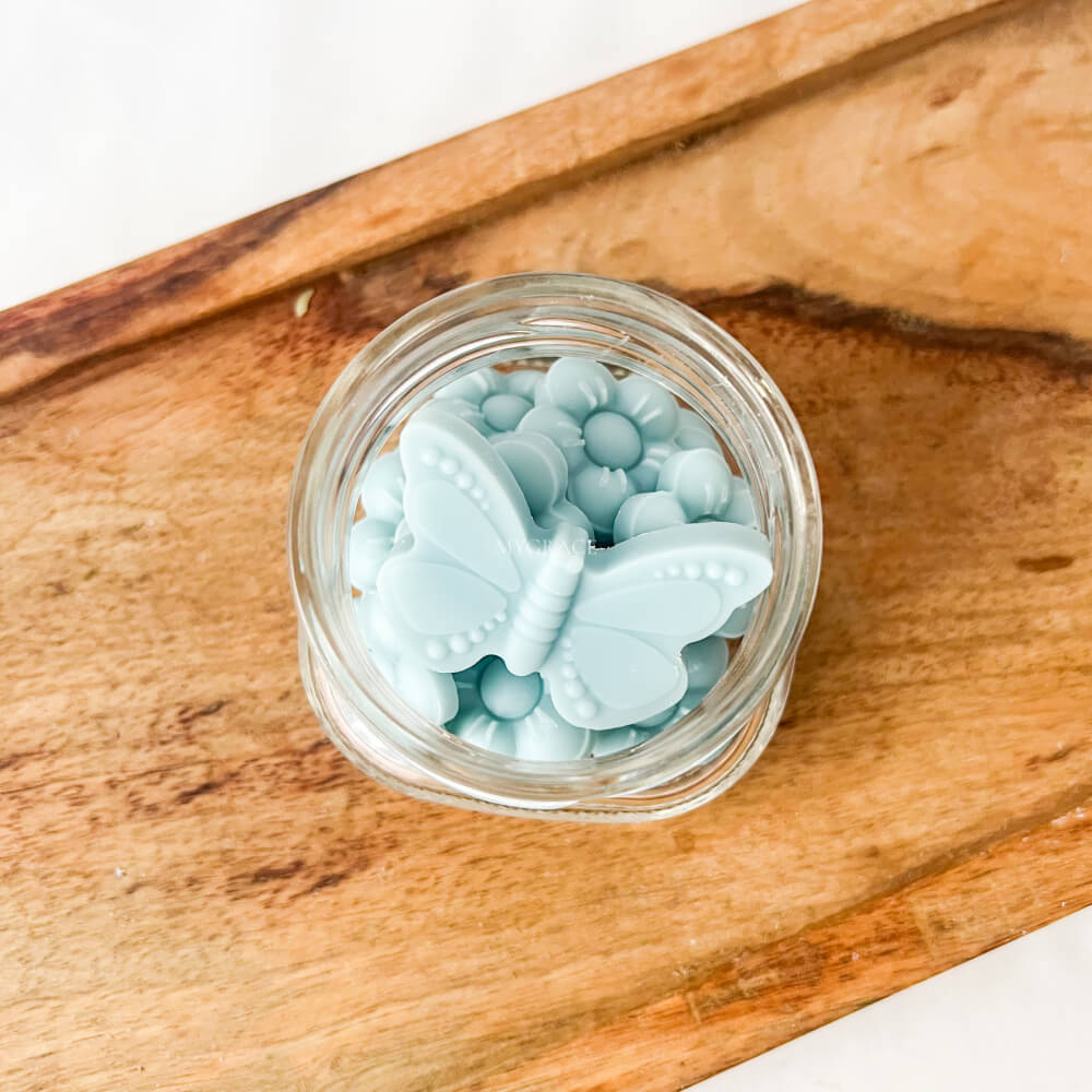Ceară parfumată, floricele bleu (wax melts ceară soia pură)