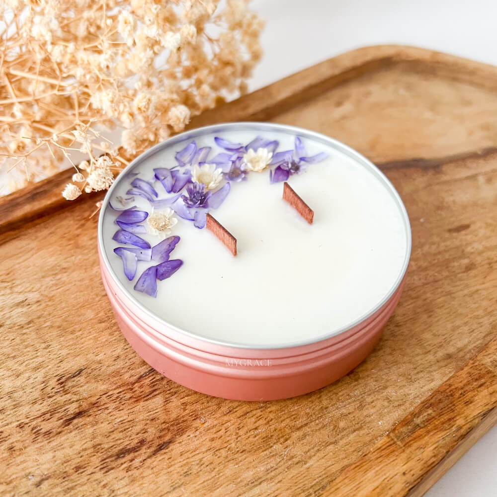 lumanare paste parfumata Paste fericit ceara soia vas aluminiu editie limitata MYGRACE
