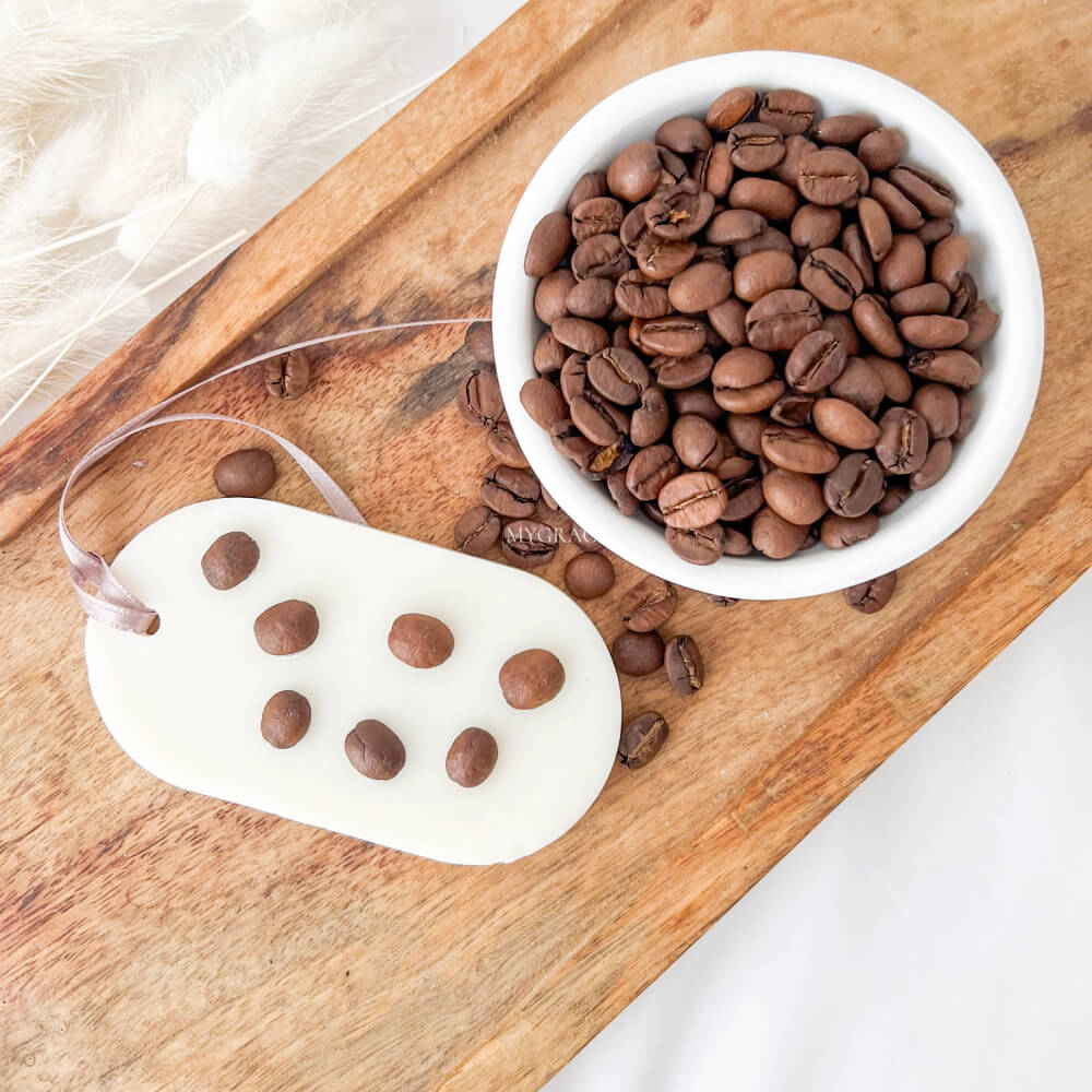 Tabletă parfumată cafea cu lapte, ceară naturală de soia
