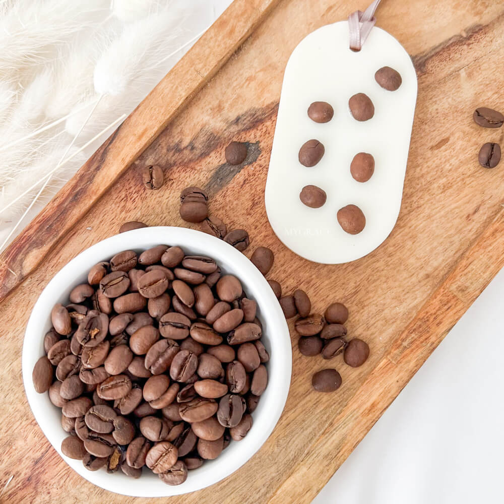 Tabletă parfumată cafea cu lapte, ceară naturală de soia