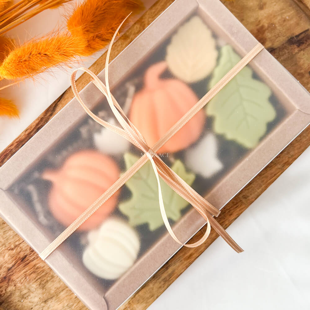 Ceară parfumată toamnă, wax melts ceară naturală, diverse figurine - set cadou toamnă