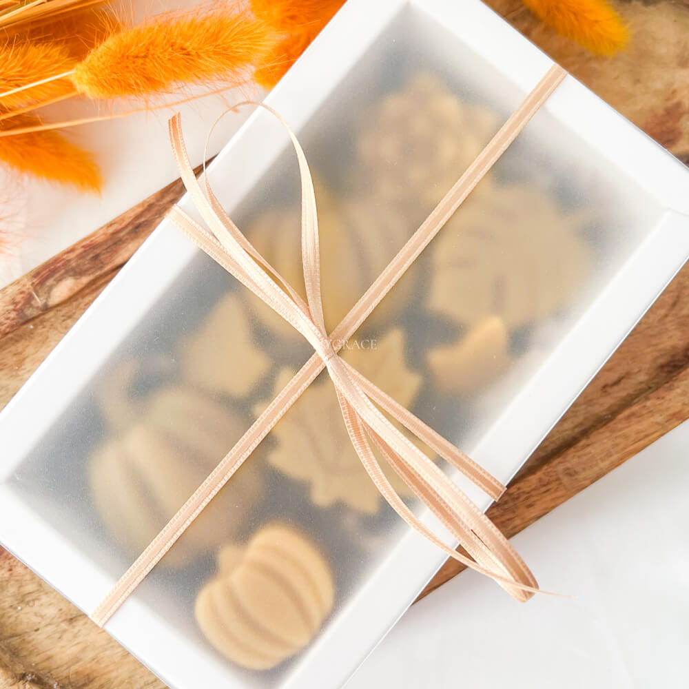 Cadou ceară de albine pentru purificarea aerului, wax melts ceară naturală, diverse figurine - set cadou toamnă