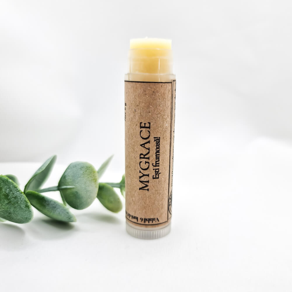 Balsam de buze 100% natural MyGrace, hidratant, cu aromă naturală de ciocolată