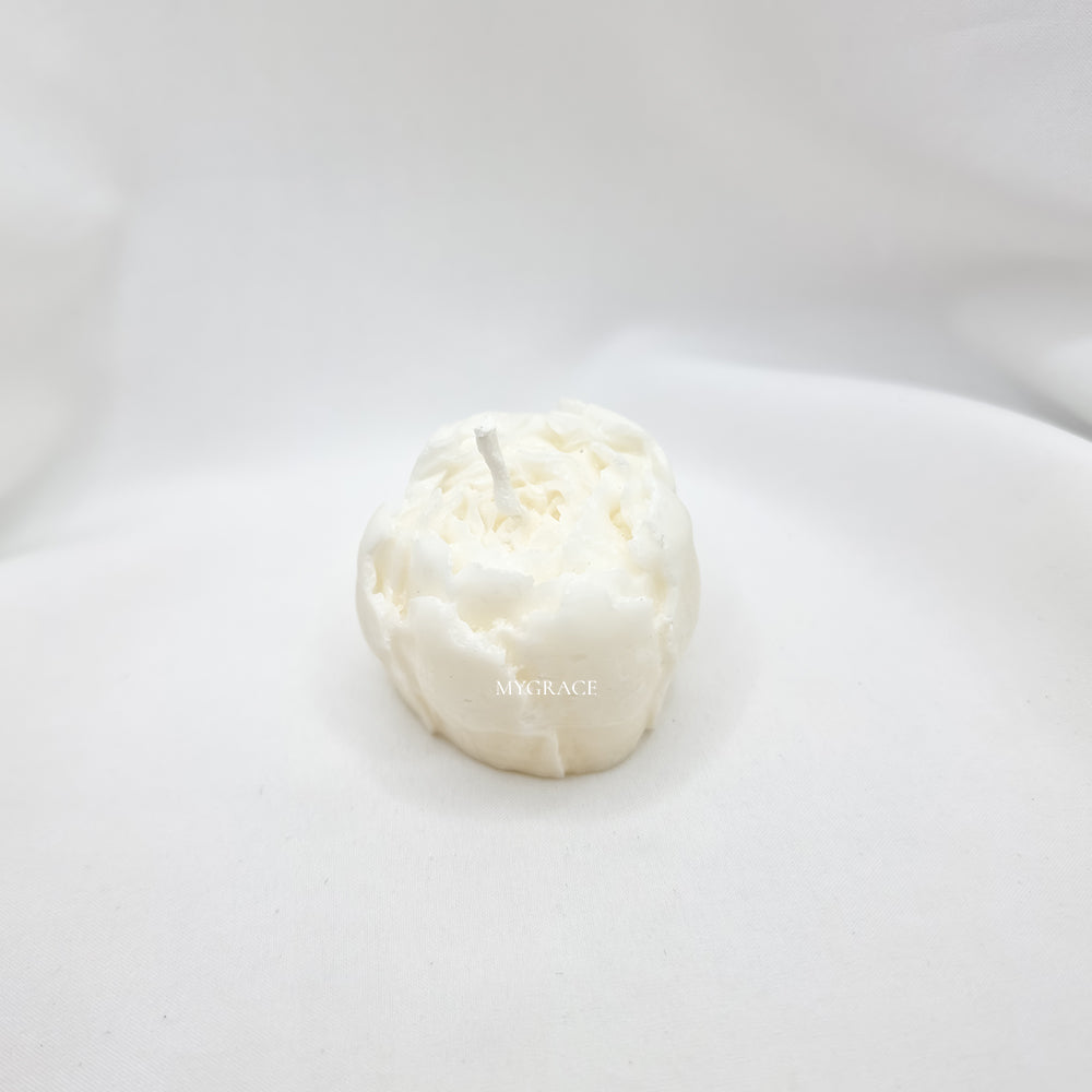 marturii nunta botez bujor mini lumanare decorativa parfumata ceara palmier MYGRACE