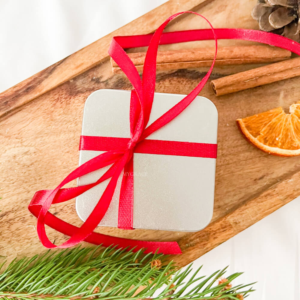Ceară parfumată Crăciun ”Cutia cu Brăduți” (wax melts ceară soia pură)