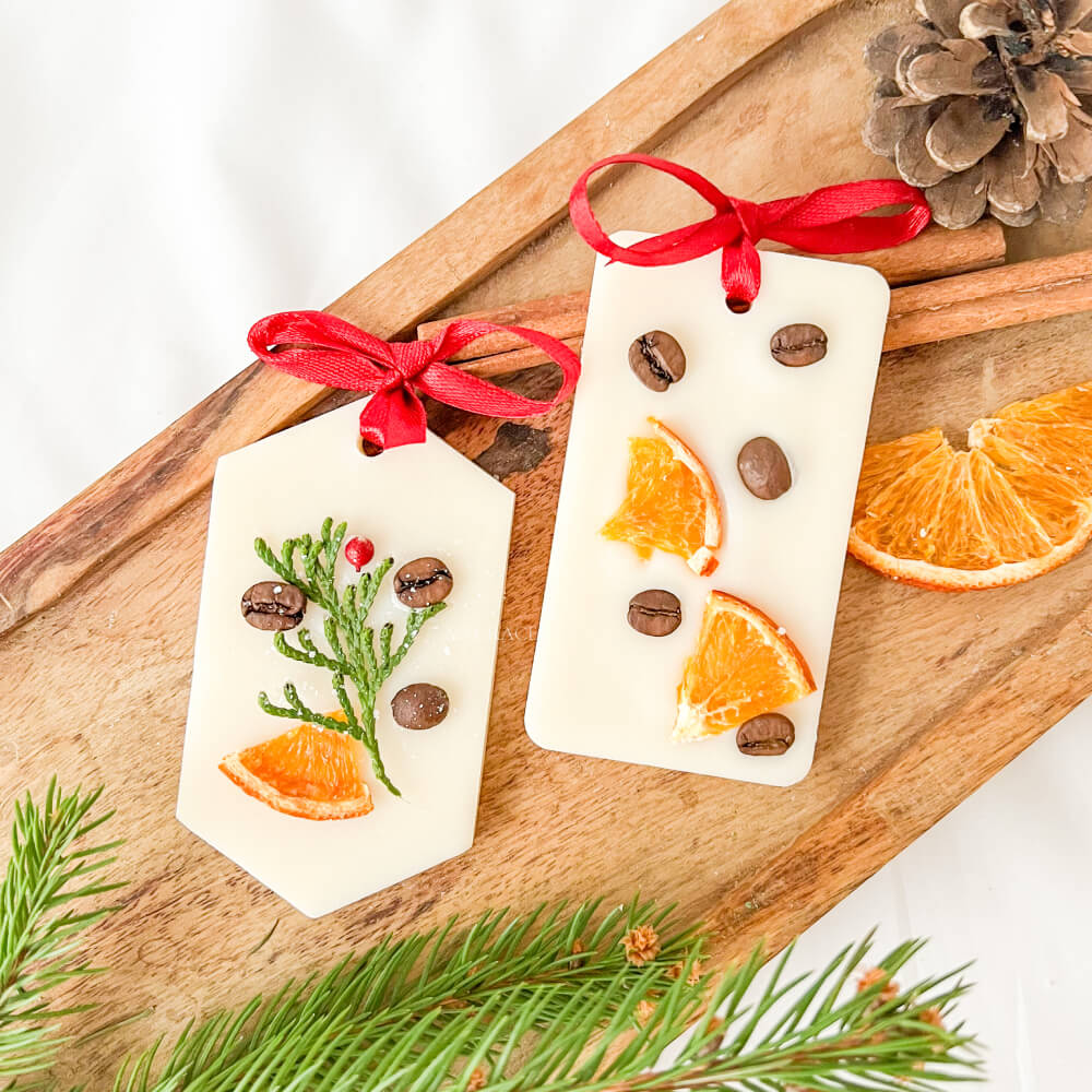 ornament Craciun parfumat ceara soia tip tableta odorizant dulap craciun MYGRACE