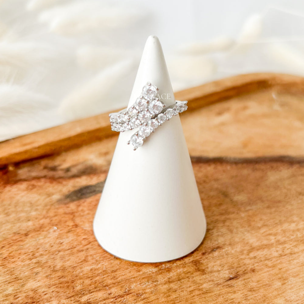 Inel argint ”Be exquisite”, argint 925, decorat cu zirconiu, reglabil, MYGRACE