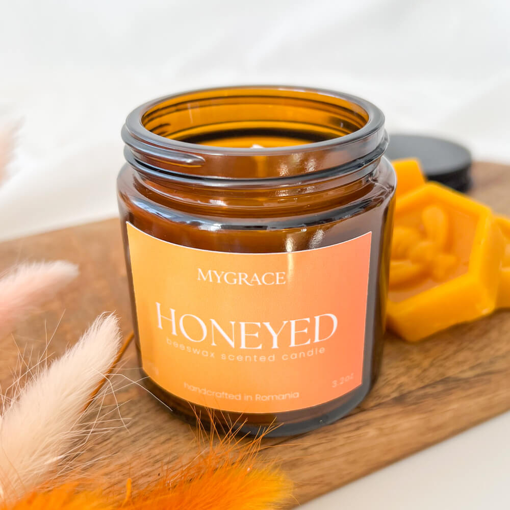 Lumânare din ceară de albine HONEYED handmade