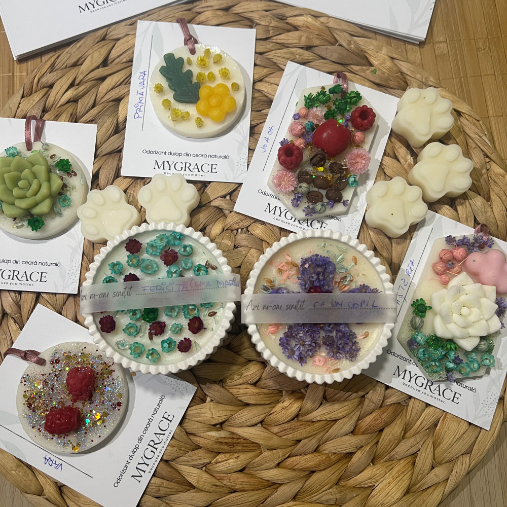 Atelier de lumânări parfumate și odorizante pentru dulap - creatii realizate de participanti